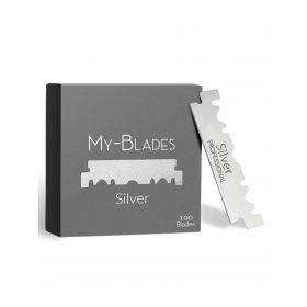 My-Blades Silver Single-Edge Scheermesjes (100 Stuks)